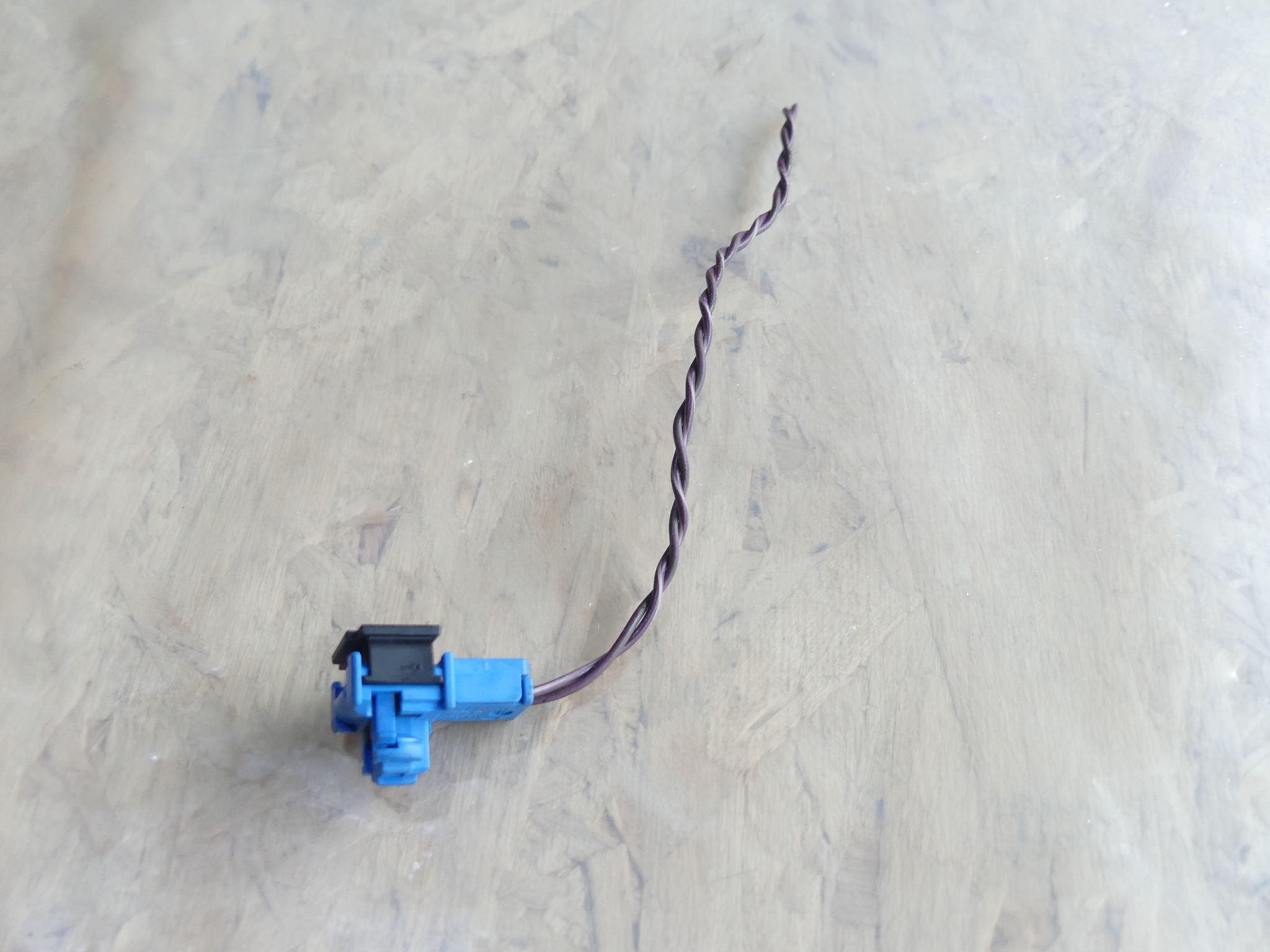 BMW 2 Pin 2 Wire Blue / Black Airbag Connector Plug w/ Pigtail